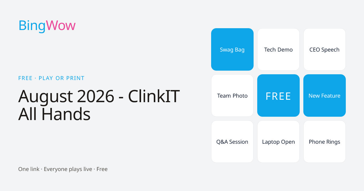 August 2026 - ClinkIT All Hands card preview