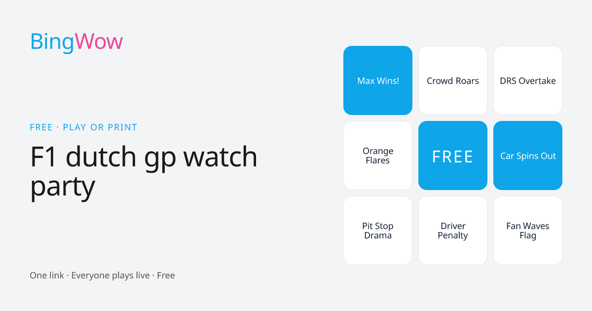 F1 dutch gp watch party card preview