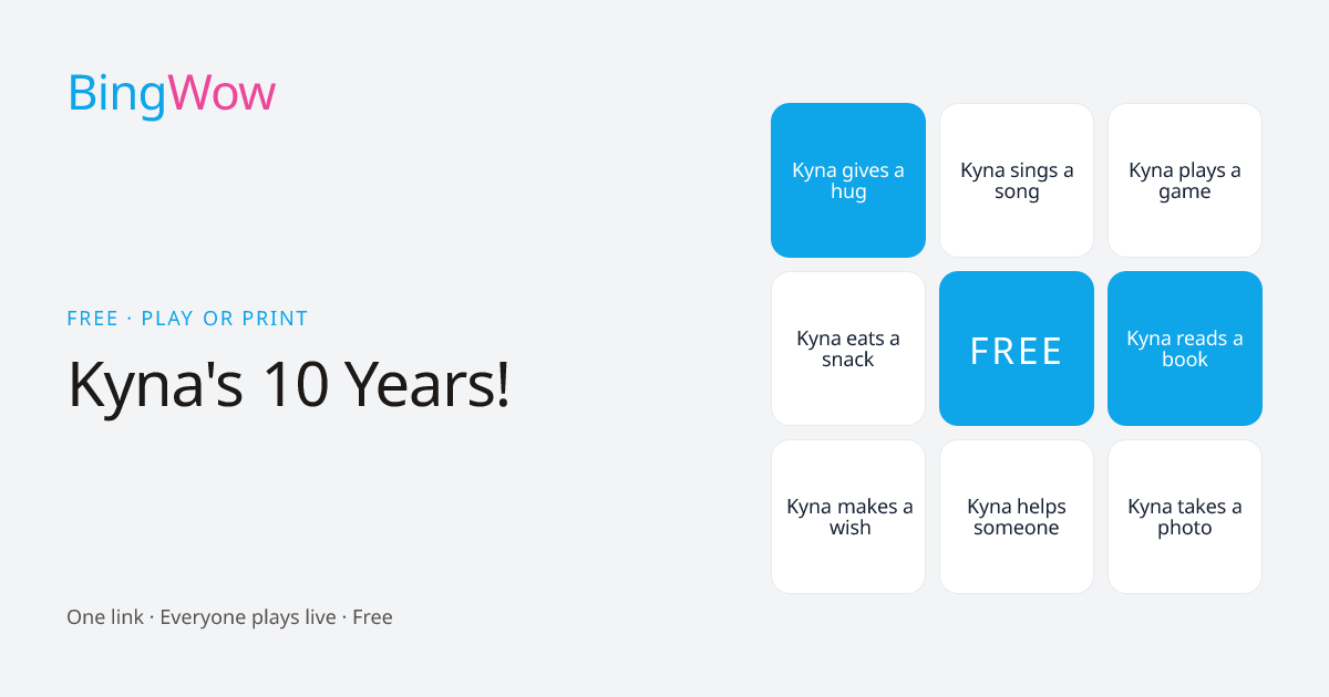 Kyna's 10 Years! card preview
