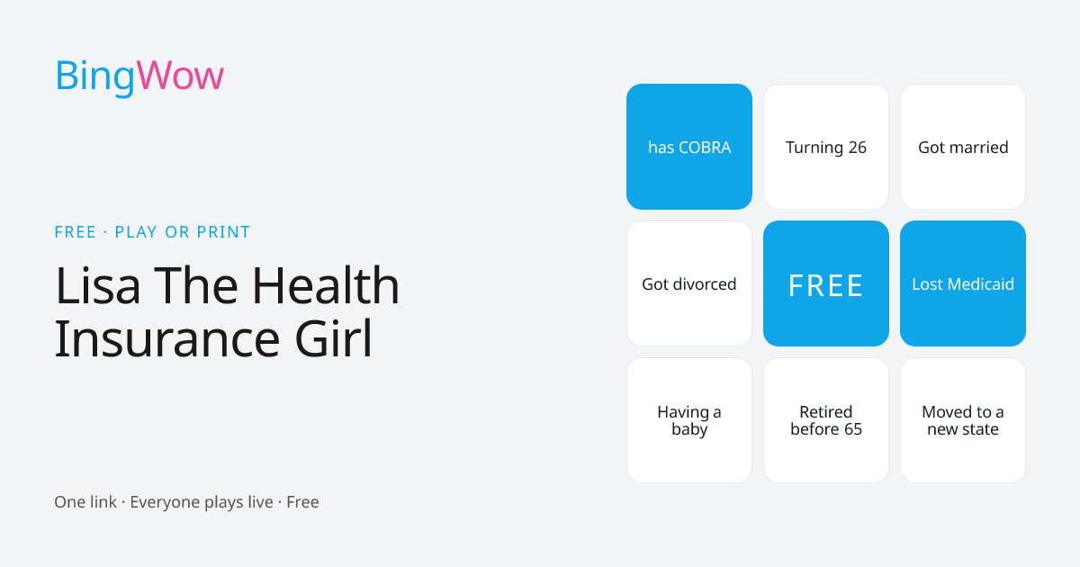 Lisa The Health Insurance Girl card preview