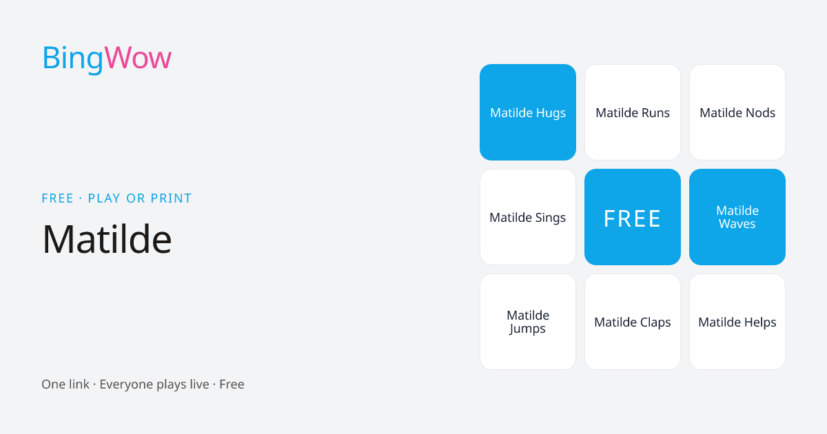 Matilde card preview