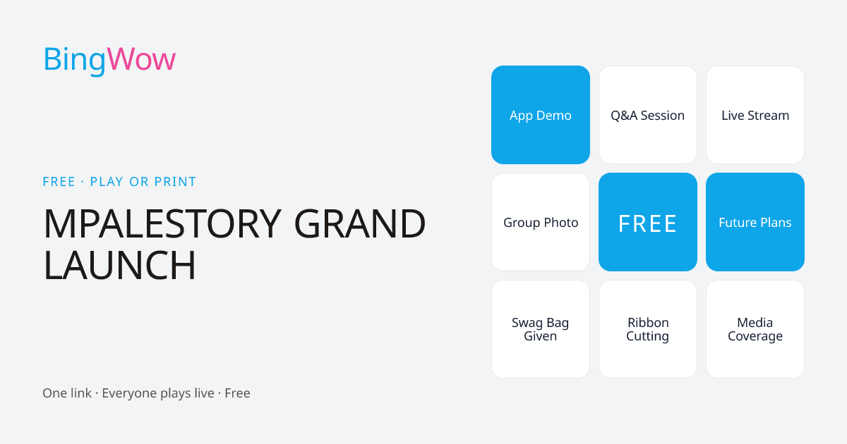 MPALESTORY GRAND LAUNCH card preview