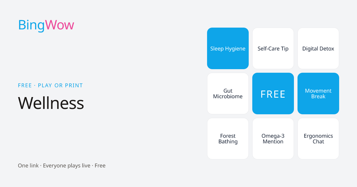 Wellness card preview